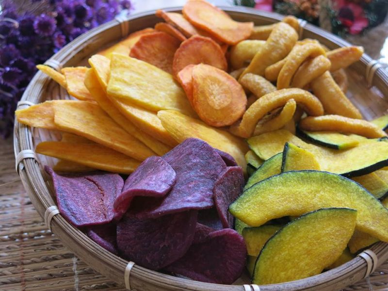 Rau củ sấy chứa nhiều vitamin